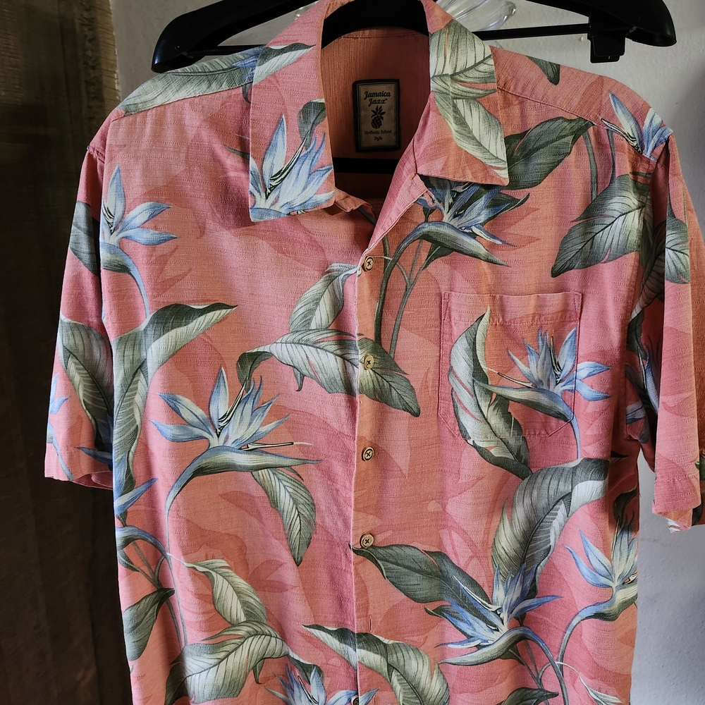 Mens Silk Hawaiian Shirt